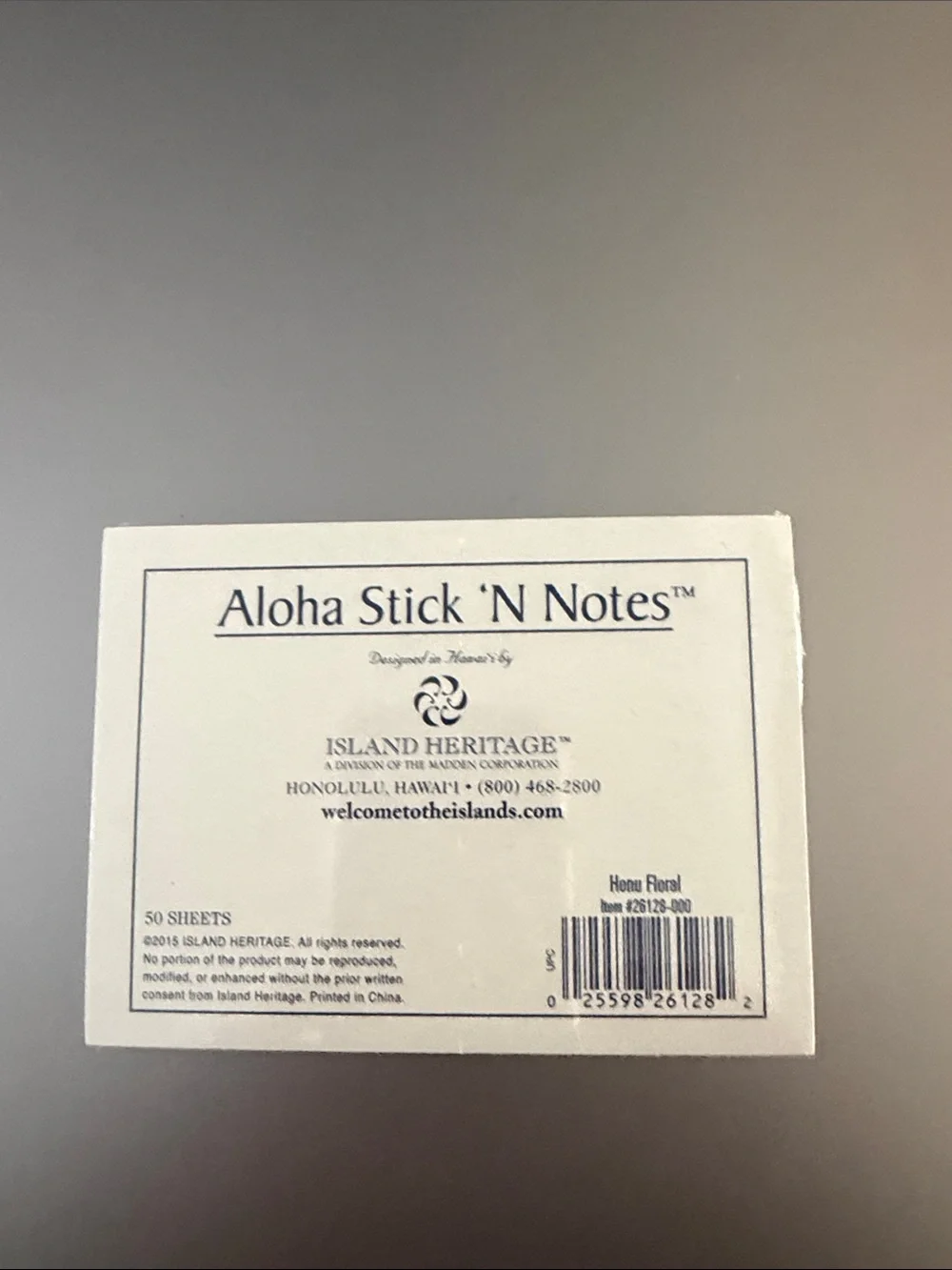 Hawaiian Floral Sticky Note & Tab Set - Blue, Pink, White